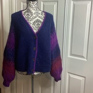 Torrid Purple & Blue Women's Cardigan Sweater 0 12